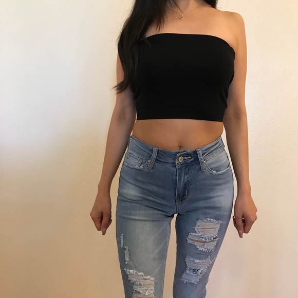 🆕 Distressed Super Stretch Ankle Skinny Jeans - Picture 5 of 8